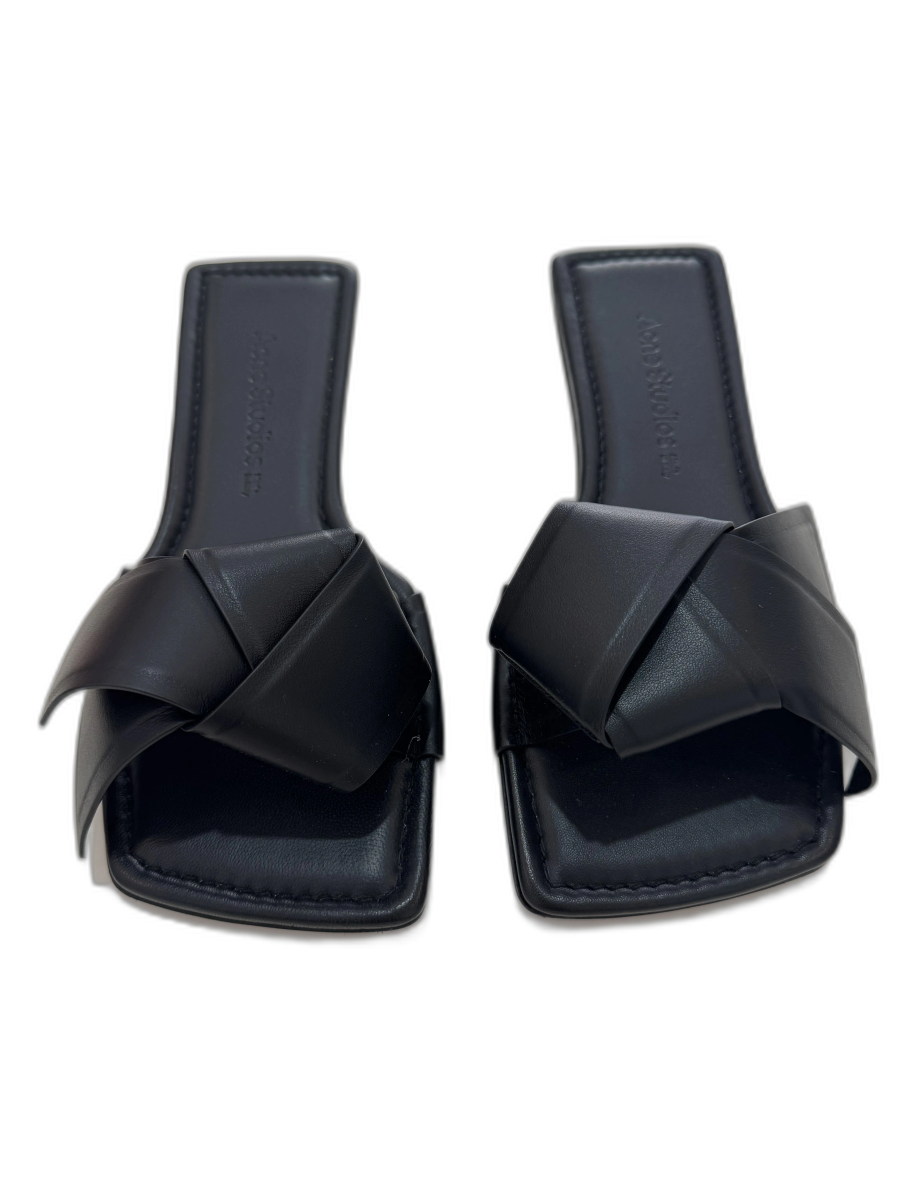 Black Musubi Sandals — view 2