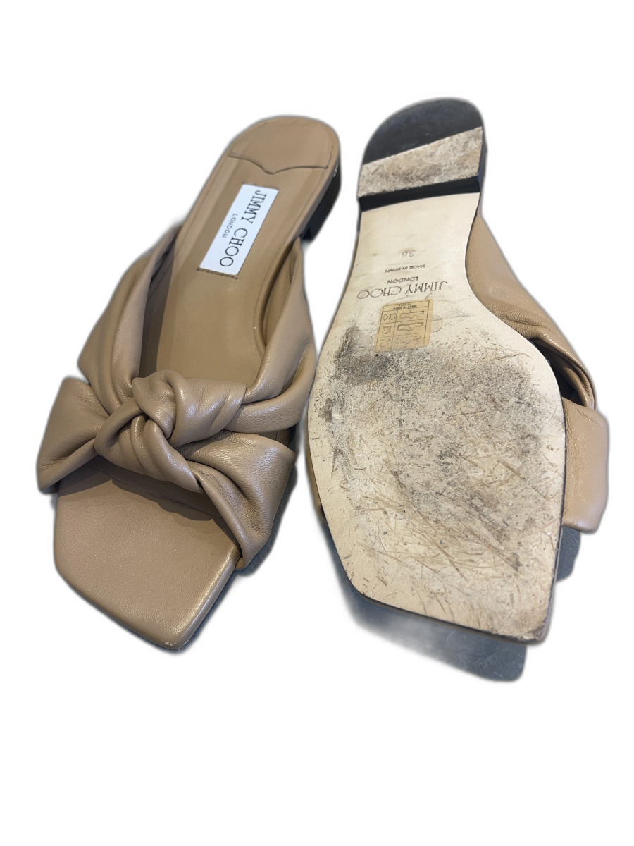 Avenue Flat Leather Sandals — view 5