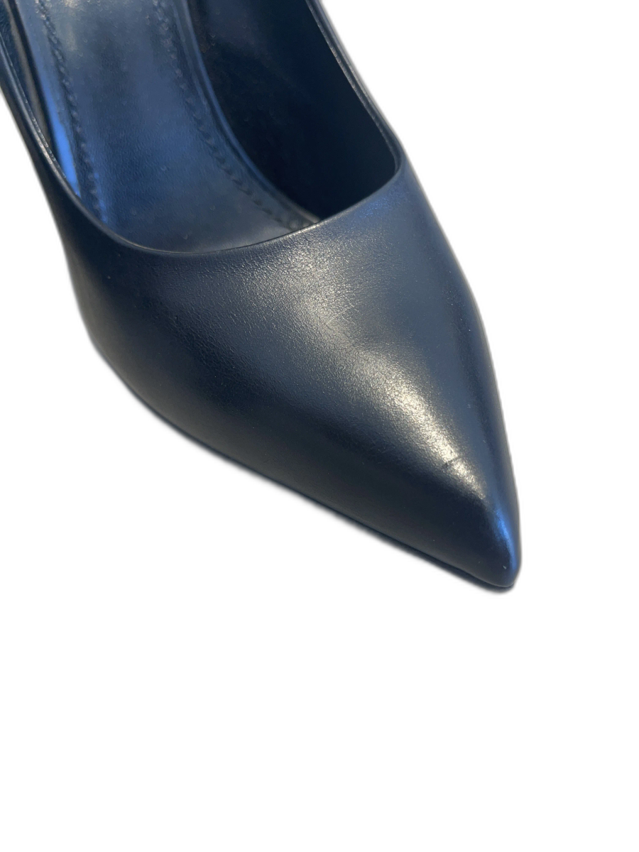 Black Leather Monogram Pumps — view 5