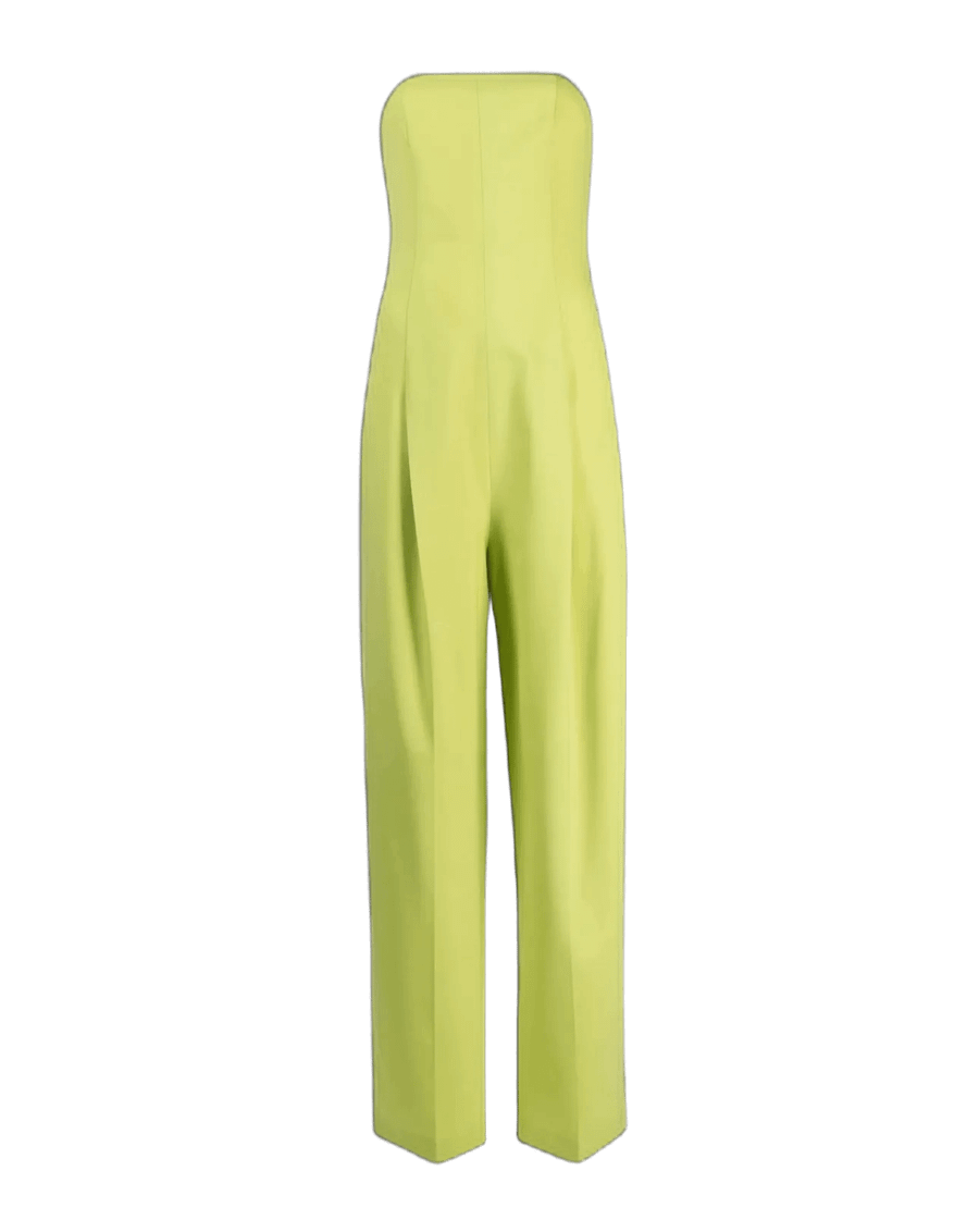 Strapless straight leg jumpsuit