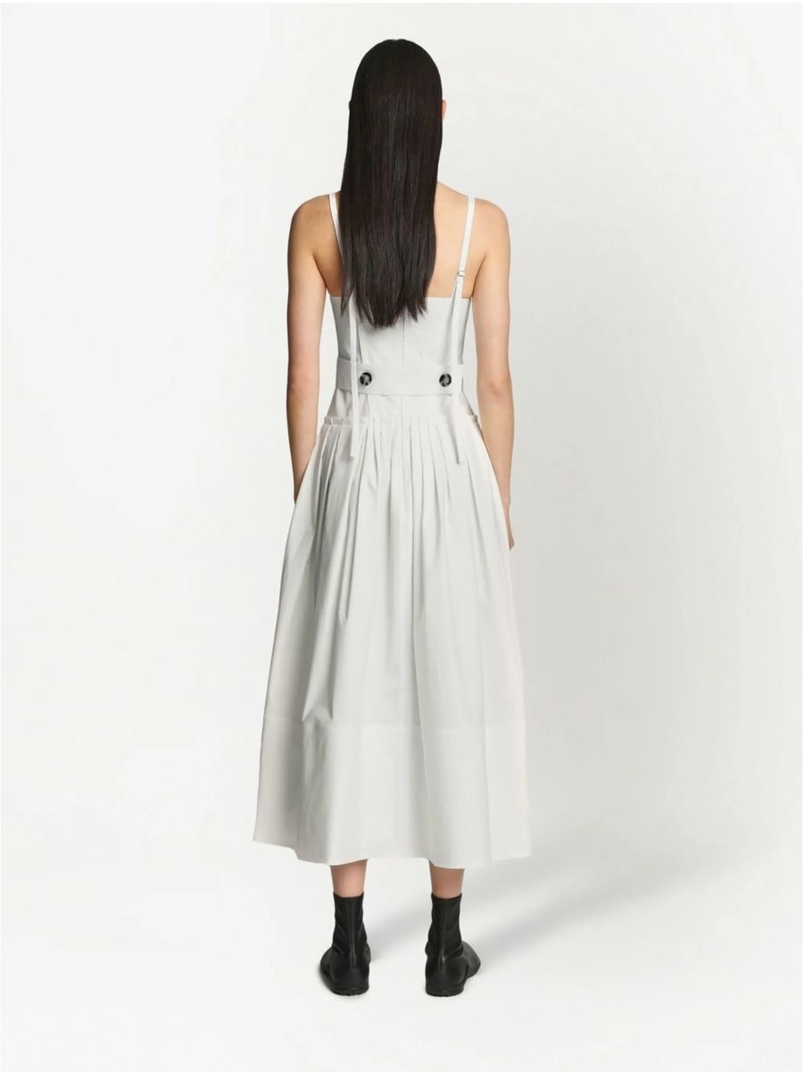 Poplin bustier dress — view 3