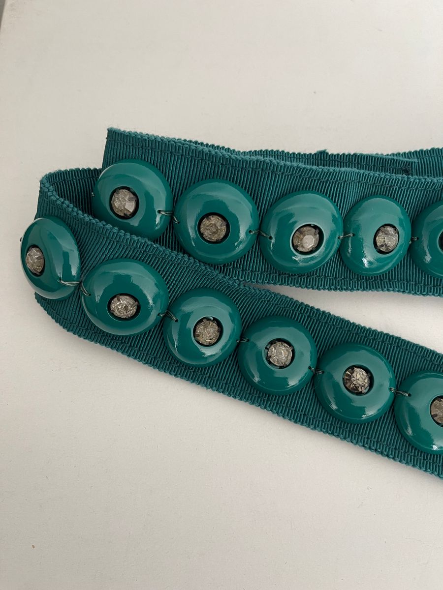 Embellished Turquoise Waist Belt — view 3