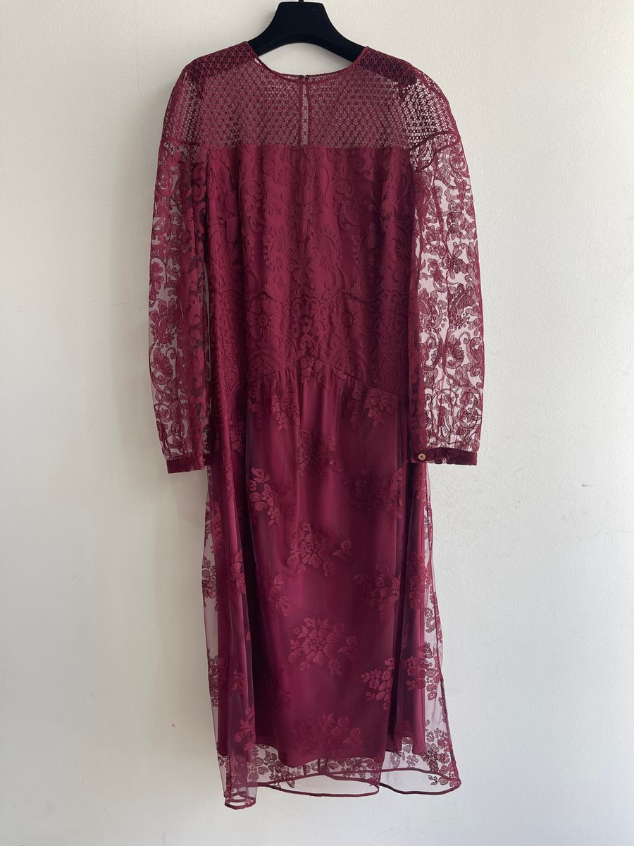 Prorsum Floral Embroidered Tulle Midi Dress — view 2