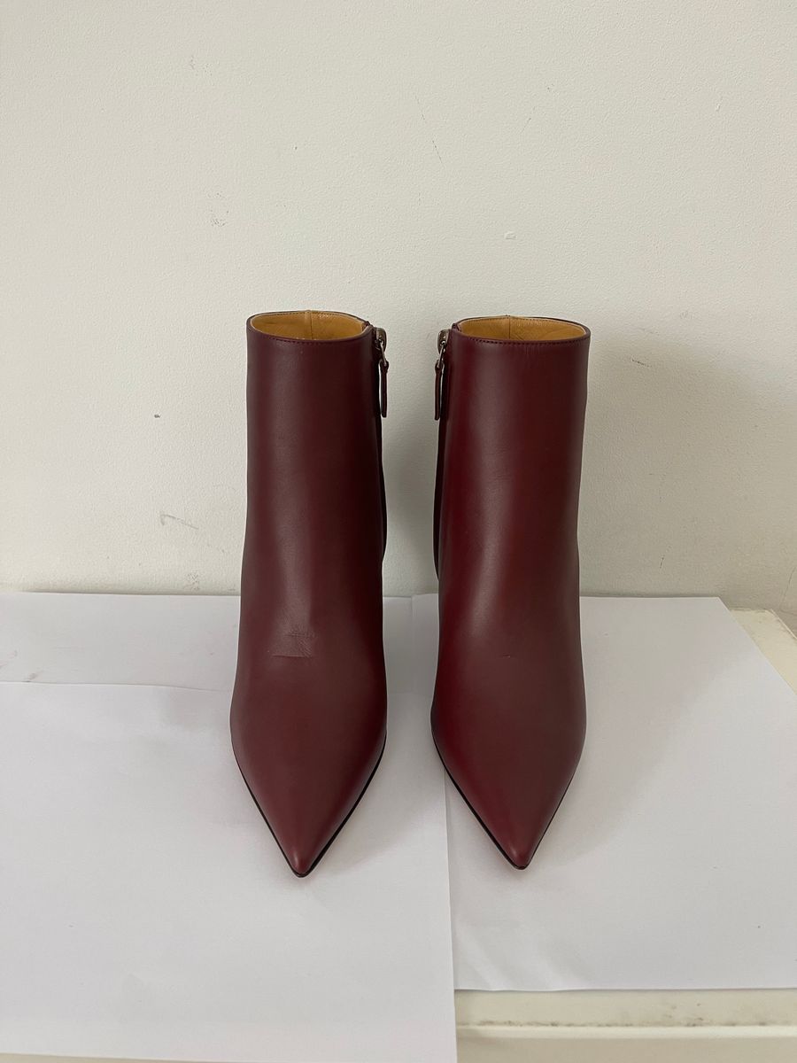 Burgundy Platform Boots — view 2