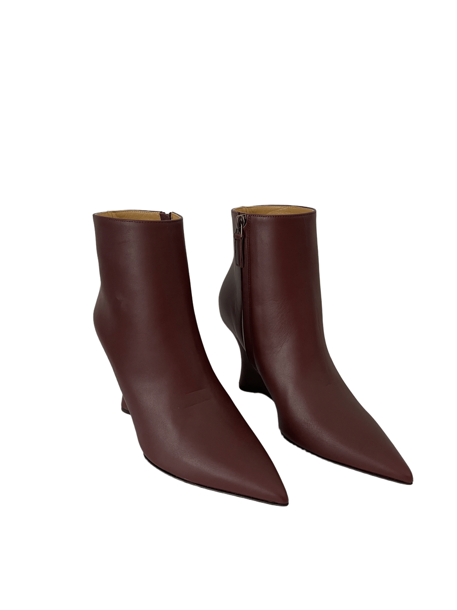 Burgundy Platform Boots