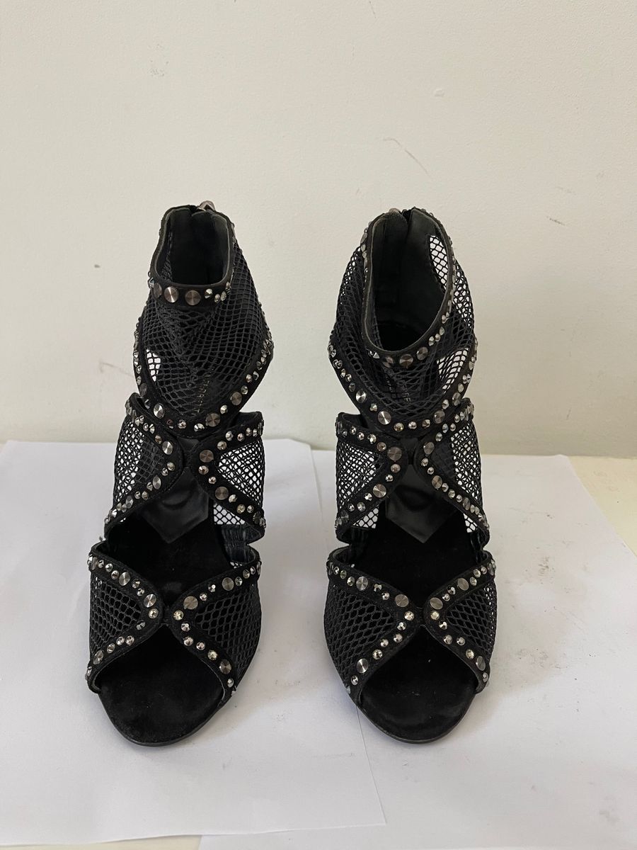Mesh Embellished Heels — view 2