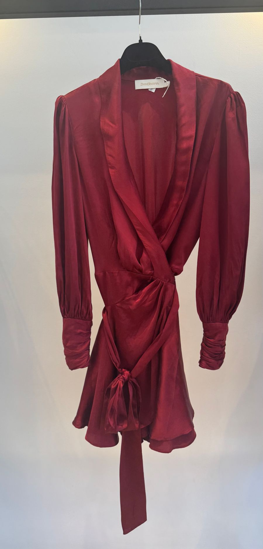 Silk wrap dress — view 2