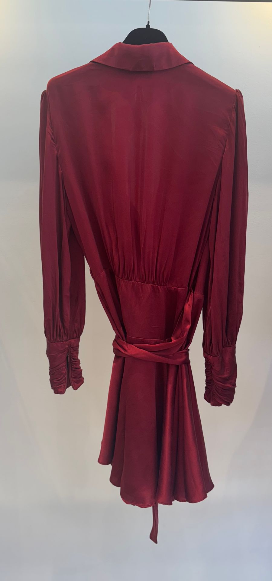 Silk wrap dress — view 3