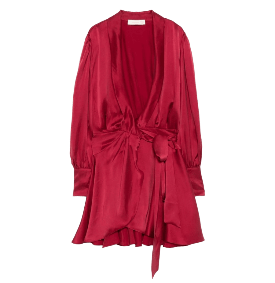 Silk wrap dress