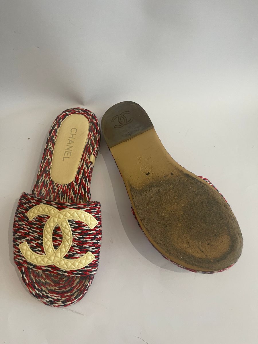 Woven Multicolour Slides — view 4
