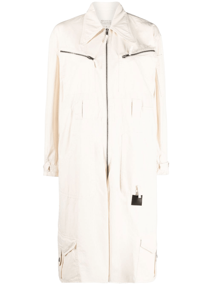 Pocket details knee length platsuit