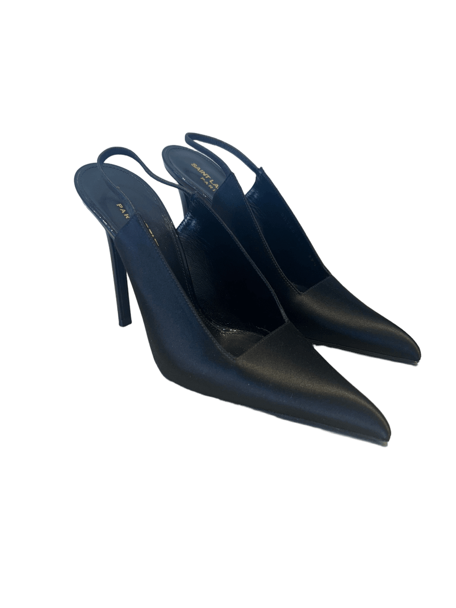 Raven Slingback Black Pumps