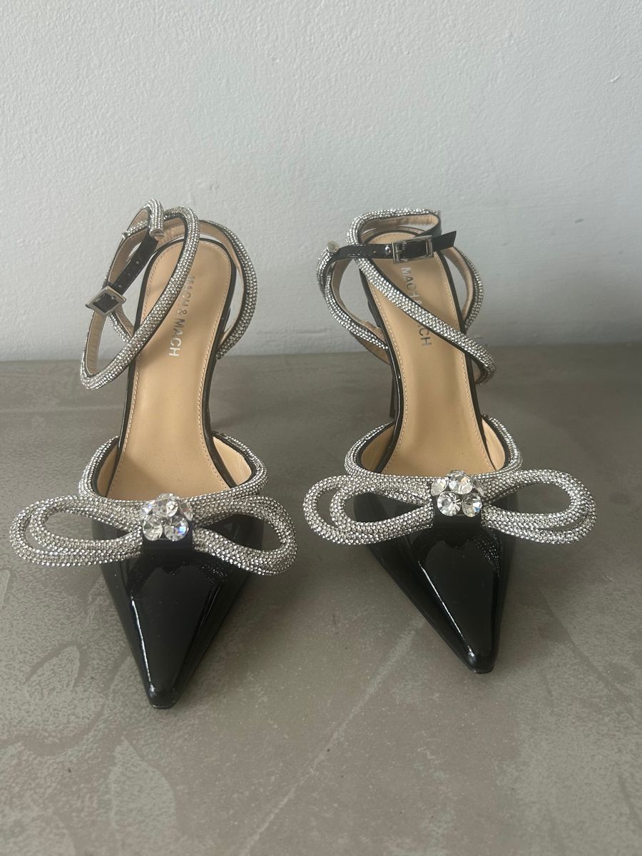 Double Bow 110 Crystal-Embellished Heels — view 2