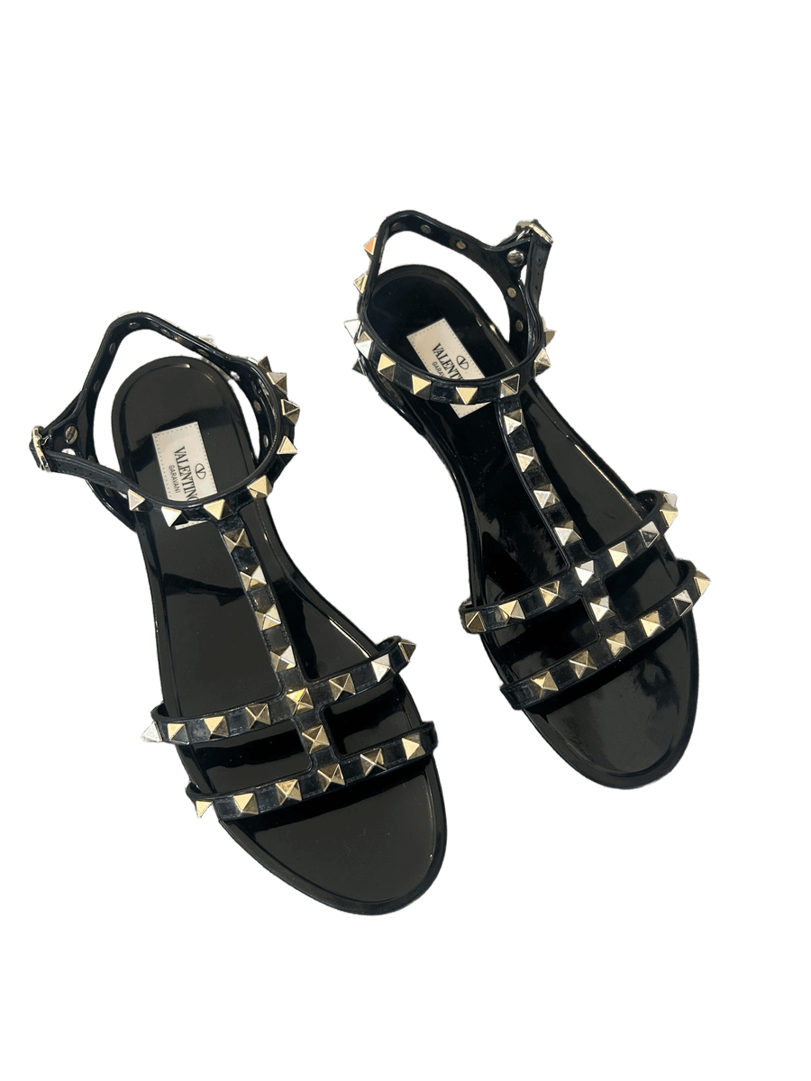 Garavani Rockstud Flat Rubber Sandals
