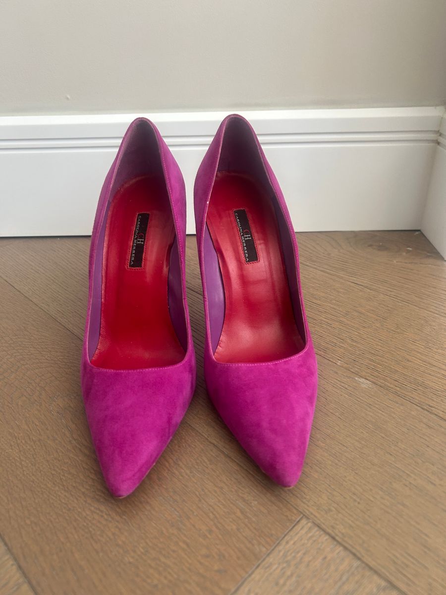 Purple Suede Stiletto Pumps — view 2