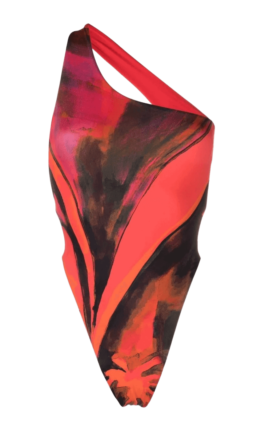 Plunge Queen's Gambit-print Swimsuit