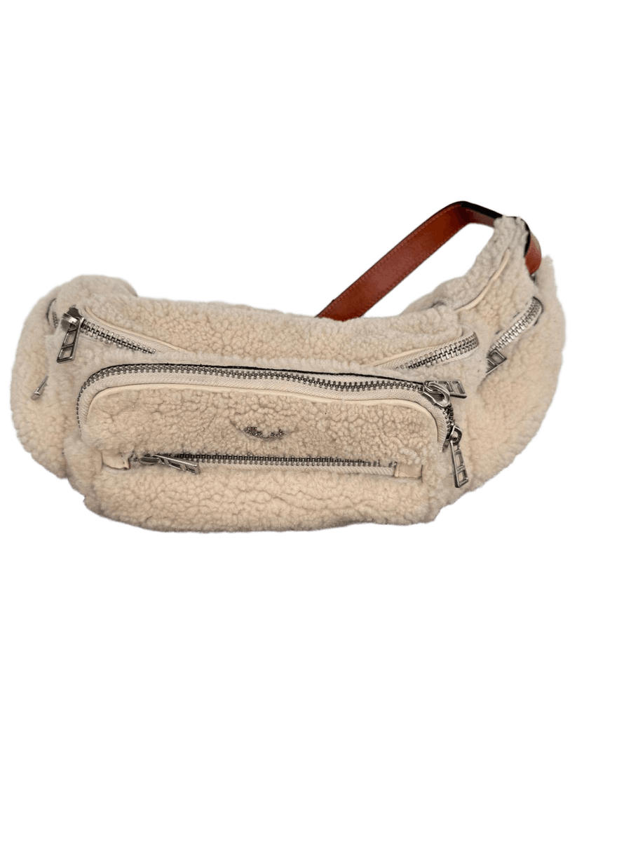 Shearling "Banane" Belt Bag