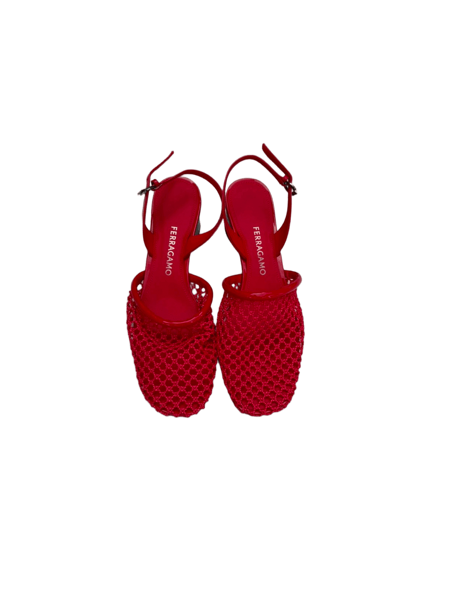 Kay 40 Mesh and Leather Slingback