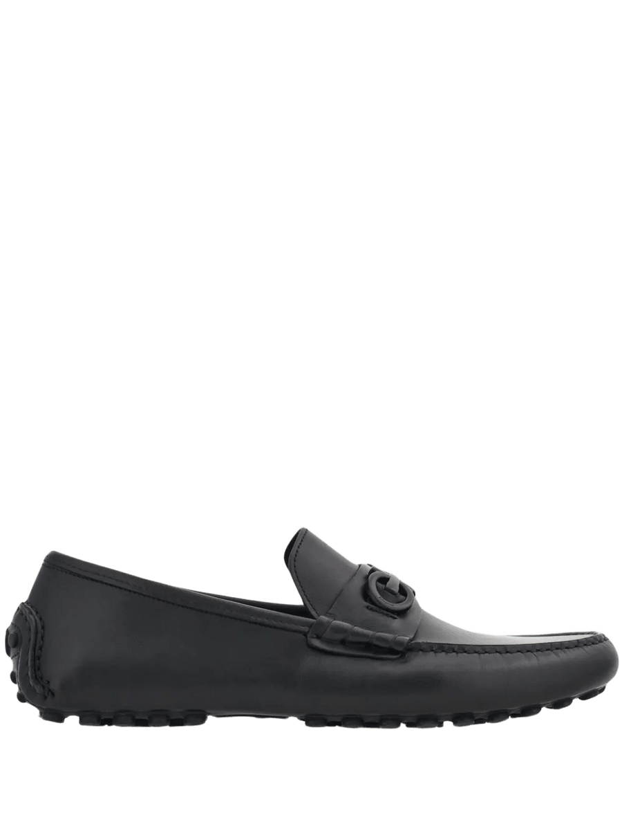Gancini Leather Loafers