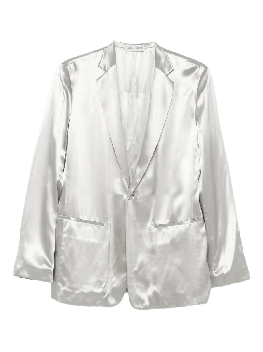 Light Grey Single-Breasted Jacket