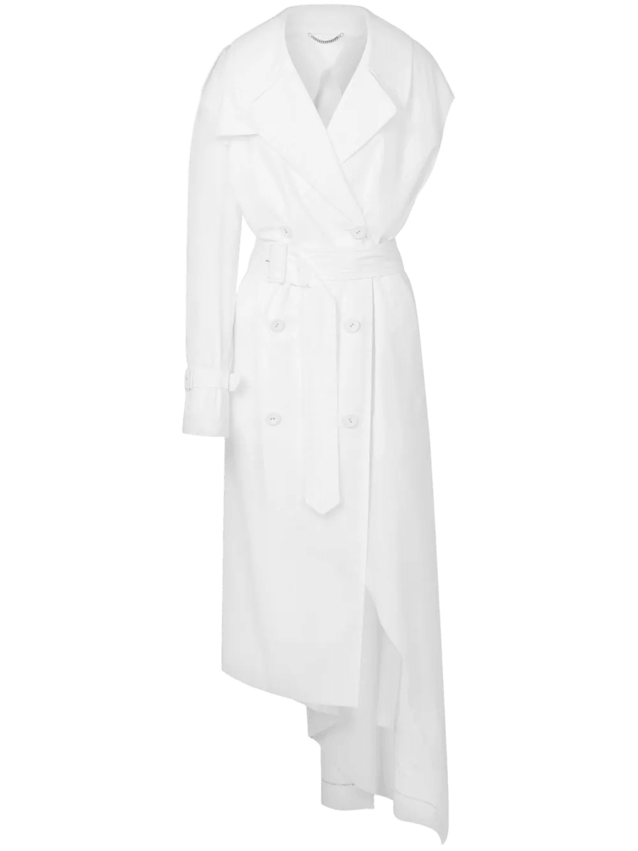 Single-Sleeve Trench Coat