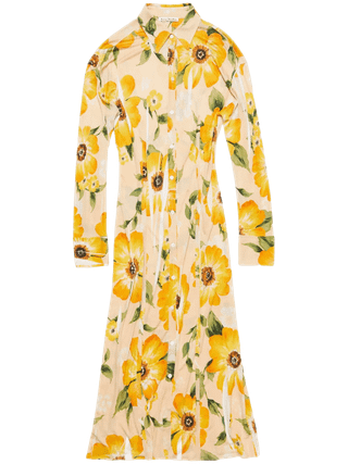 Acne Studios Floral-print midi dress Multicolour Multiple Sizes New New