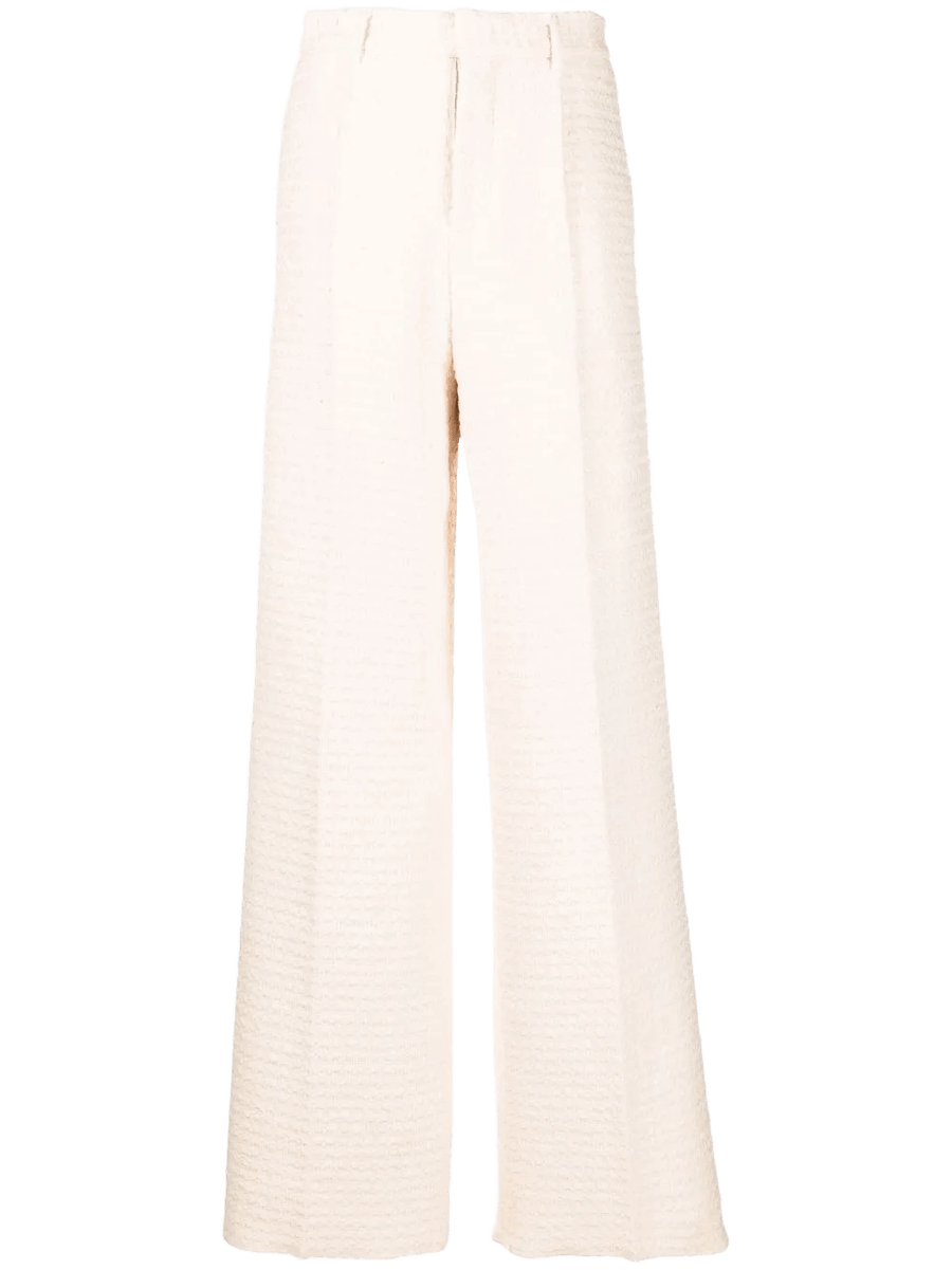 High-Waisted Woven Trousers